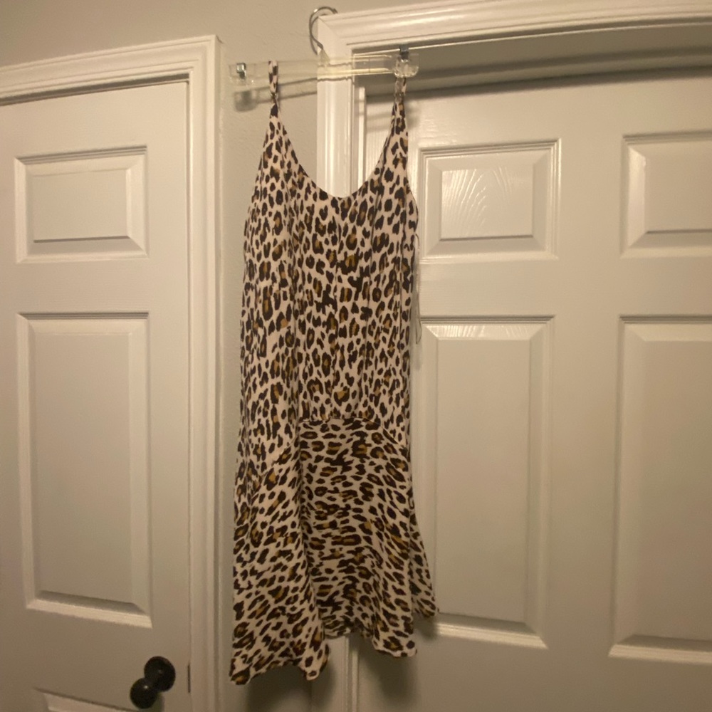 NWT River Island cami slip dress in leopard print